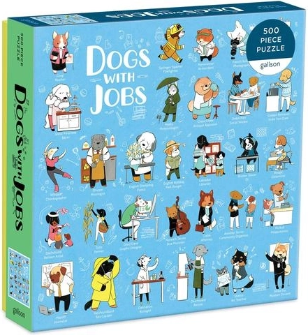 Galison Puzzle Dogs at Work 500 Pieces
