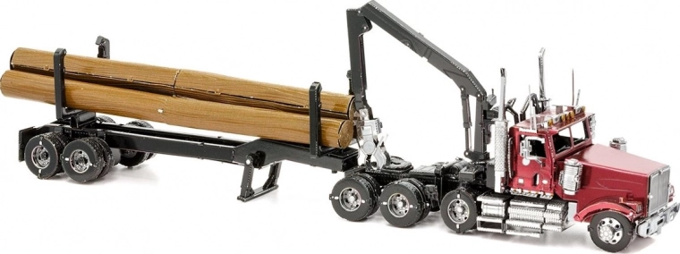 Realistický lesnický kamion s návěsem
