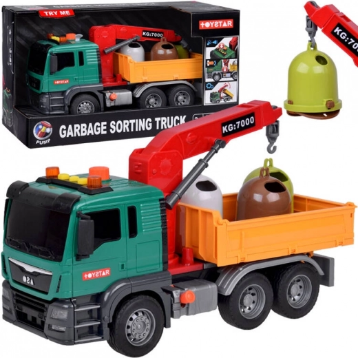 Educational Garbage Truck with Containers Toytar