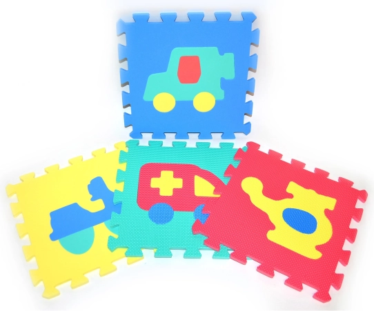 Soft Puzzle Blocks Vehicles