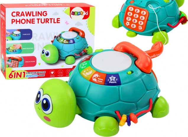 Interaktiv skildpadde telefon LEAWI 6v1