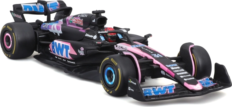 driver figure and free-rolling wheels