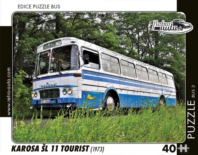 Retro Puzzle Bus Karosa ŠL 11 Tourist 1973 – 40 pieces