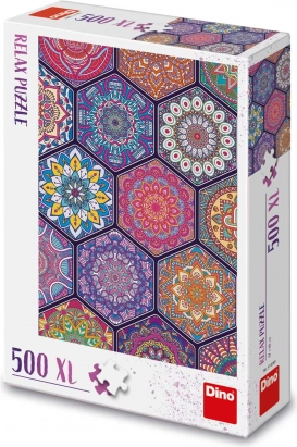Relaxation Puzzle with Mandalas 500 XL Pieces