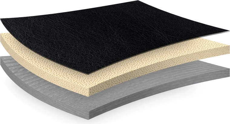 Structure confortable à couches et entretien facile