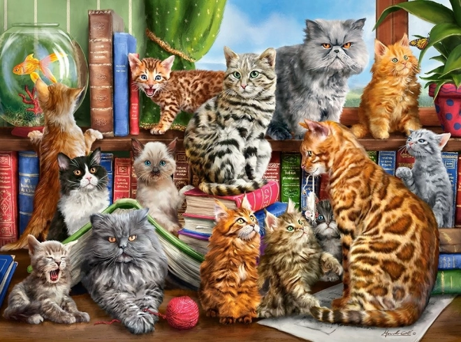 Puzzle 2000 pieces - Cat House
