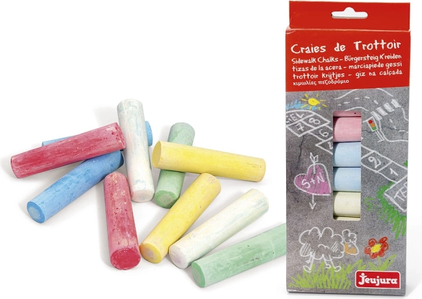 Large Colored Chalk 10 pcs JEUJURA