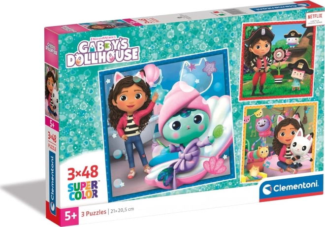 Puzzle CLEMENTONI Gabby's Dollhouse 3×48 pieces