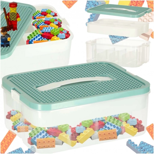 Organizer for Toys and Small Items with Lid and Compartments