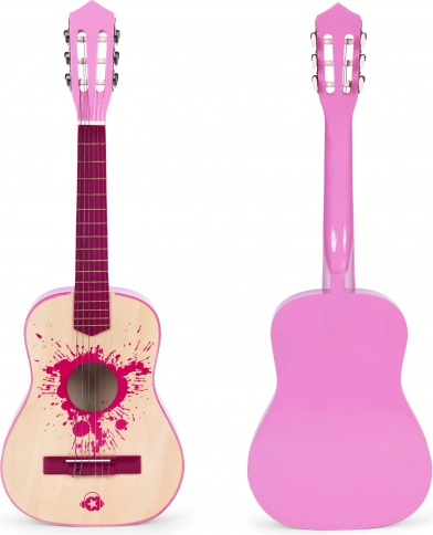 Pink Children's Guitar with 6 Strings ECOTOYS