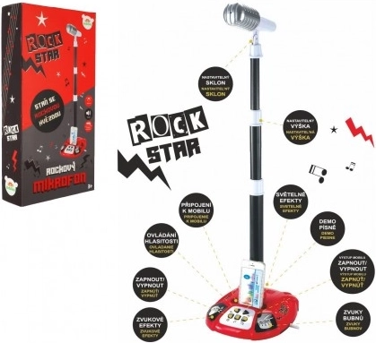 Karaoke Microphone ROCK STAR with Lights and Sounds