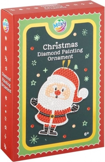 moxy pittura diamantata – ornamento natalizio babbo natale