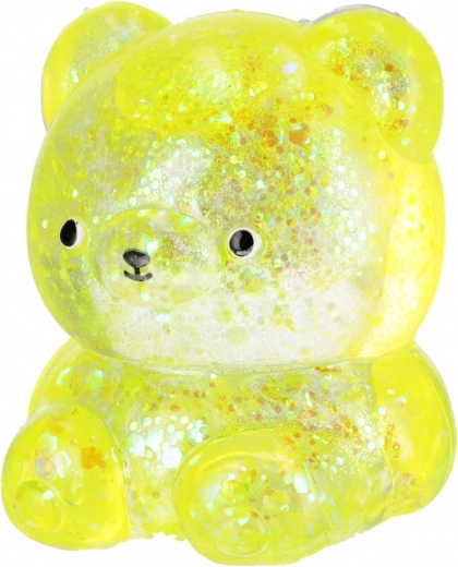 Orsetto scintillante giallo con glitter