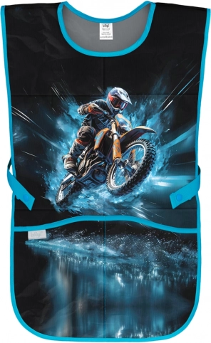 BAAGL children's apron with motorcycle motif
