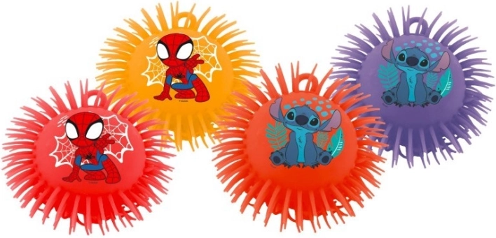 Pluizige rubberen bal SPIDEY en STITCH 17 cm