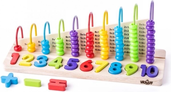 Wooden Double-Sided Mathematical Abacus
