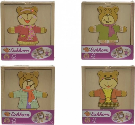 Wooden Puzzle Teddy Bear