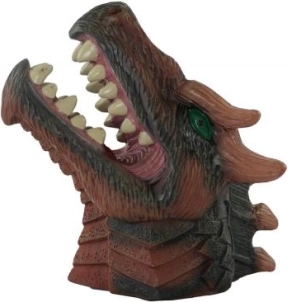 Rubberen dinosaurus-handpop