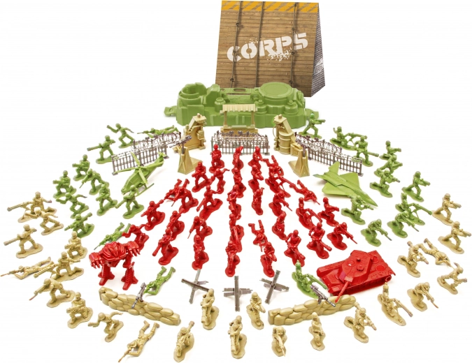 Ensemble de figurines Soldats 105 pcs