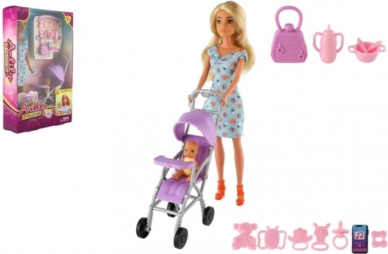 Anlily Doll with Stroller and Baby