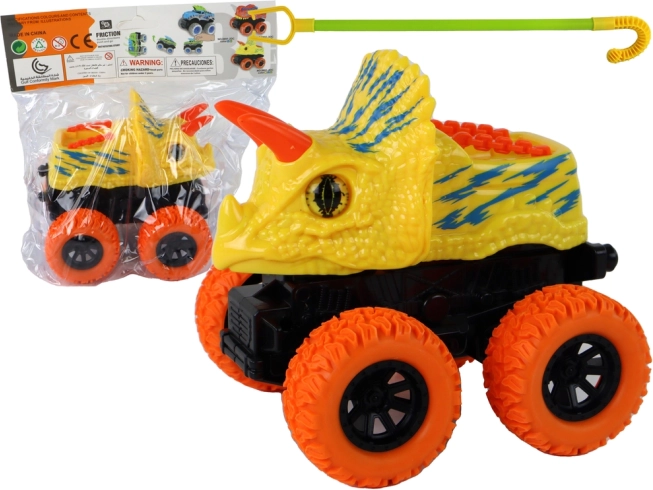 Hračka terénne vozidlo Triceratops s gumovými kolesami