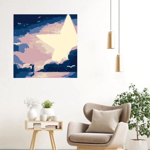 Entspannung und Dekoration in einem: Sternmotiv