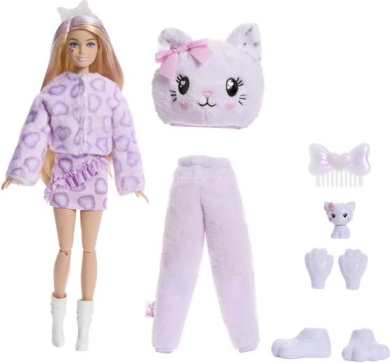 Costume di peluche da gattino 2 in 1
