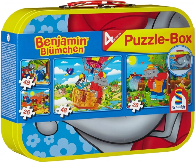 Schmidt puzzle Benjamin Kvítko 4in1 in tin suitcase