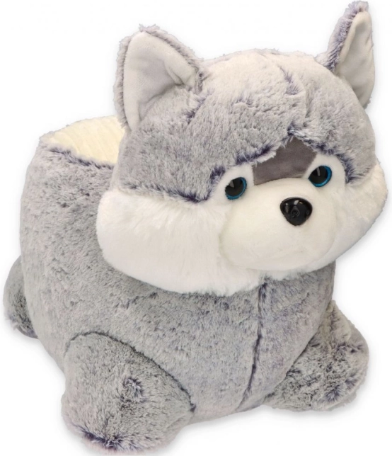 Plyšový polštářek husky