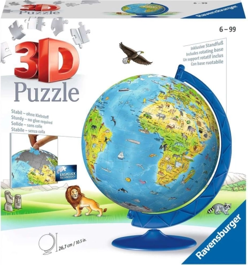 Ravensburger 3D Puzzle Kids' Globe 180 Pieces