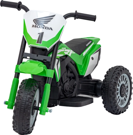 Detská elektrická motorka Honda CRF 450R na 3 kolesách – Zelená