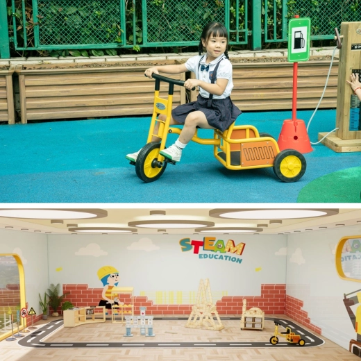 Stable, wide wheels and comfortable control