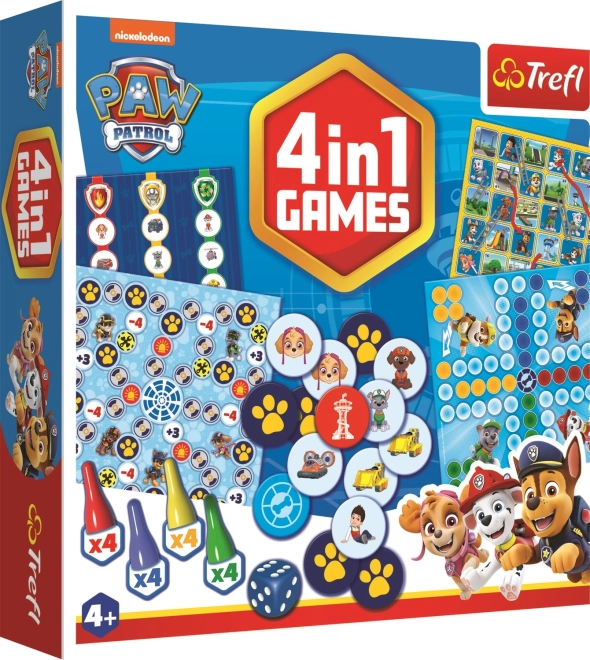 Jeu de société Pat'Patrouille 4 en 1