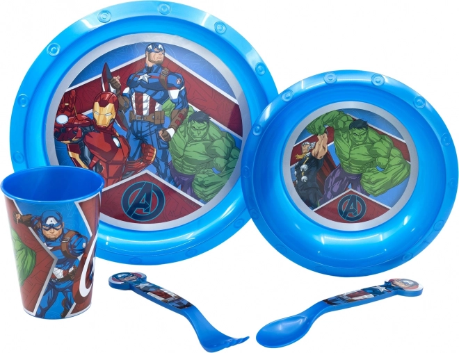 Kids Dining Set Avengers 5in1