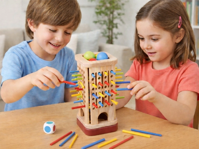 Jeu stratégique avec billes