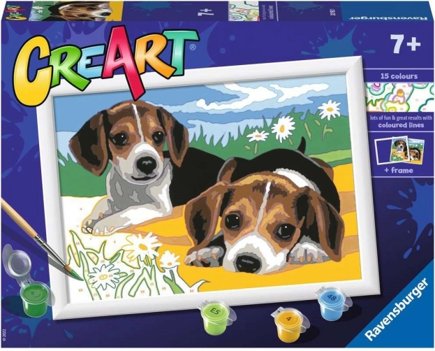 Painting by Numbers: Jack Russell Puppies