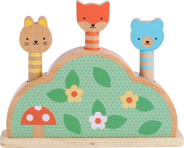 Wooden Pop-Up Toy Petit Collage Petit Friends