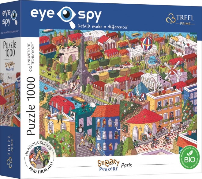 Puzzle Trefl Eye-Spy Sneaky Peekers Paris 1000 Pieces