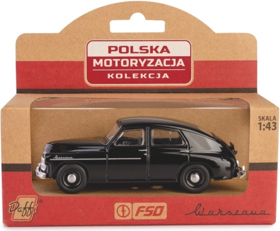 kovový model warszawa m20 1:43 – čierny