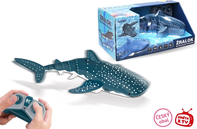 RC whale shark for water 35 cm with Czech packaging