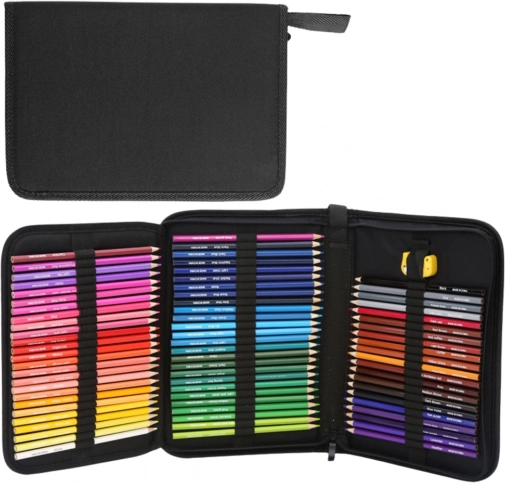 Set di matite colorate in custodia pratica 72 pezzi