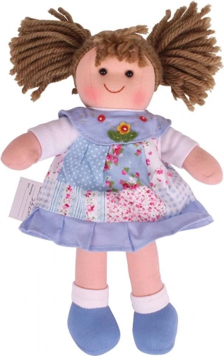 Sarah textilbaba a Bigjigs Toys-tól 28 cm