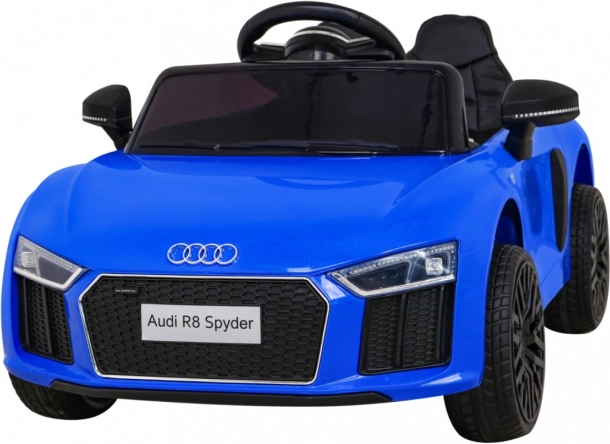 Electric Ride-On Car AUDI R8 Spyder for Kids – Blue with Remote Control, EVA Wheels and MP3