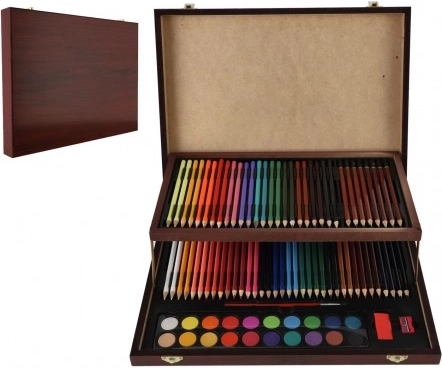 Creative Art Set 91 pcs in Wooden Case