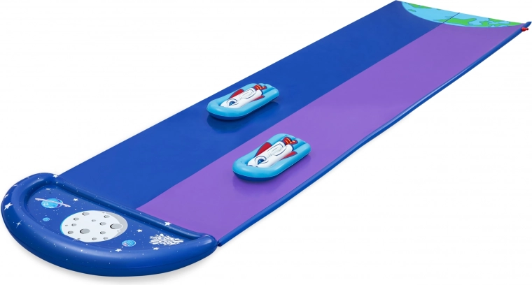 Inflatable sleds with a space theme