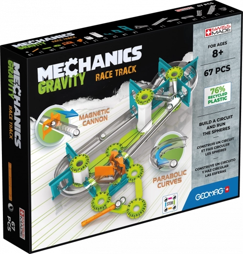 GEOMAG Mechanics Gravity Magnetic Construction Set, 67 pieces