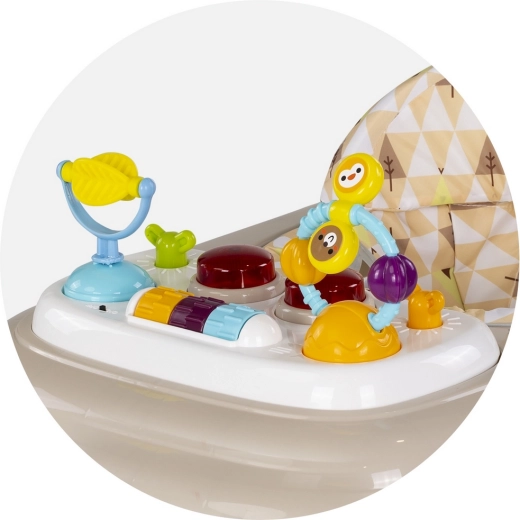 Interactief speelpaneel met lichtjes en melodieën