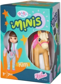 BABY born Minis bambolina Kim con cavallino e carotina