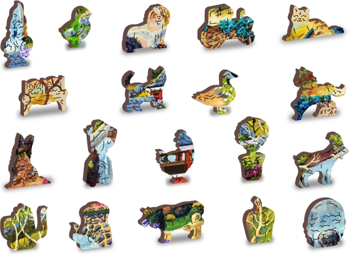 Unikátně tvarované dílky s precizními detaily