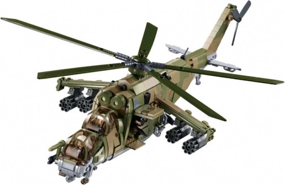 Sluban Mi-24S Combat Helicopter Building Set